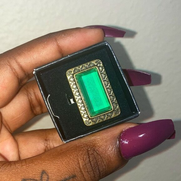 Rectangle stone Ring - Picture 1 of 3